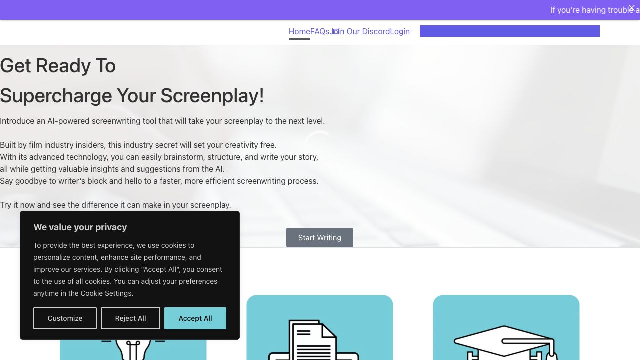 AI Screenwriting Tool cover