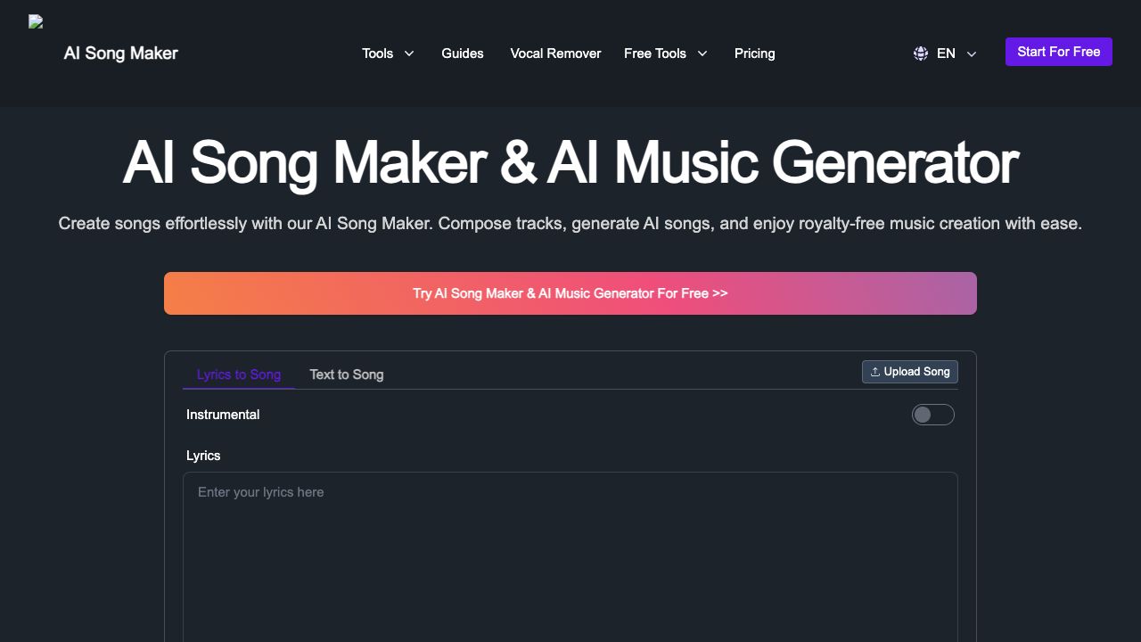 AI Song Maker cover