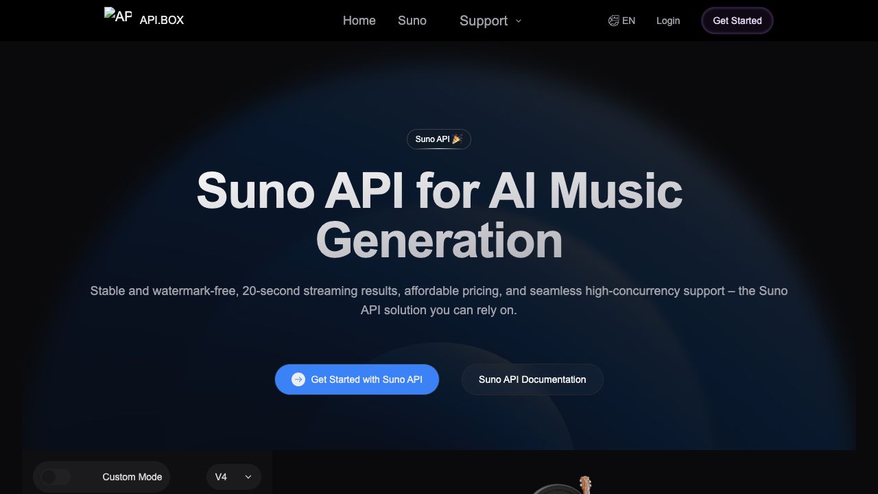 API.box: Suno API for AI Music Generation (Unofficial) cover