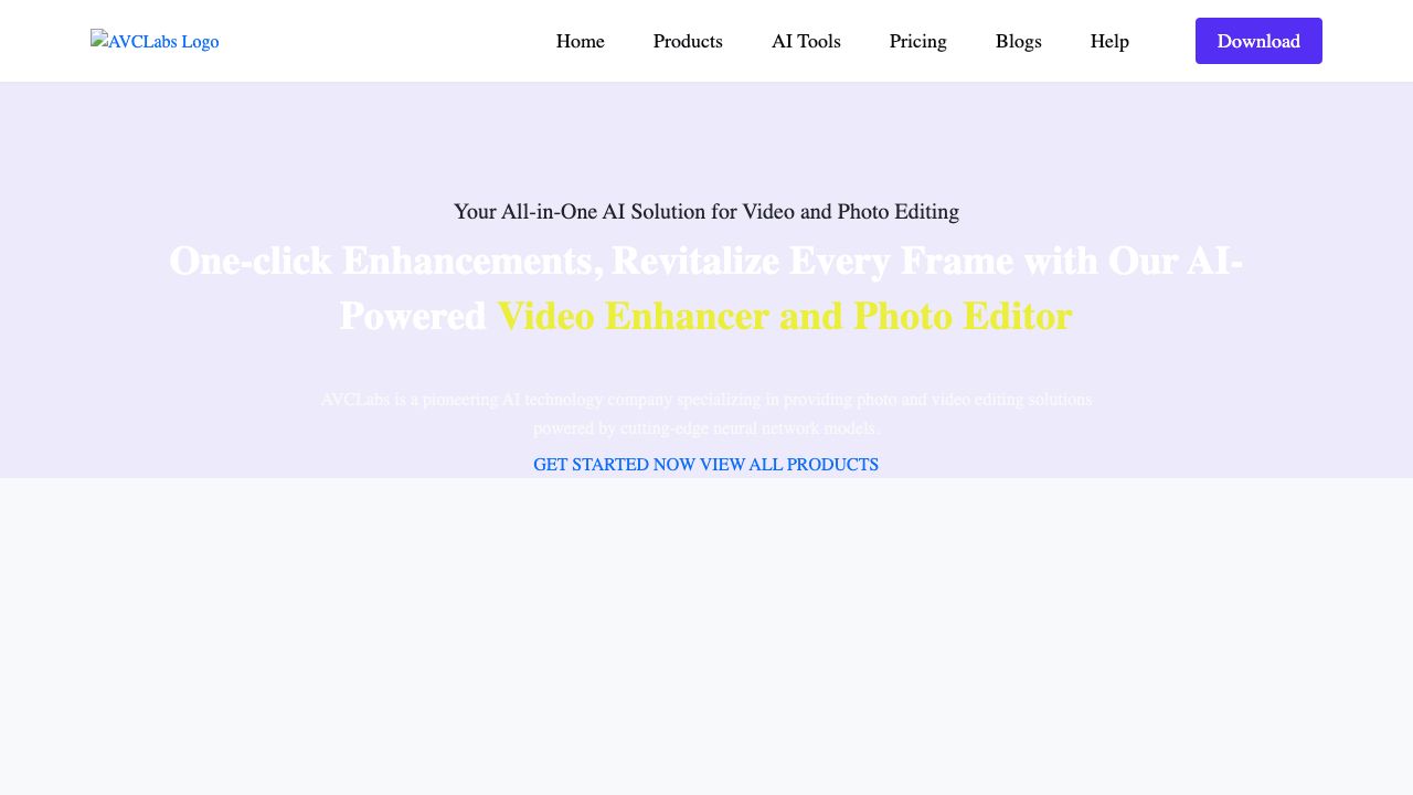 AVCLabs Video Enhancer AI cover