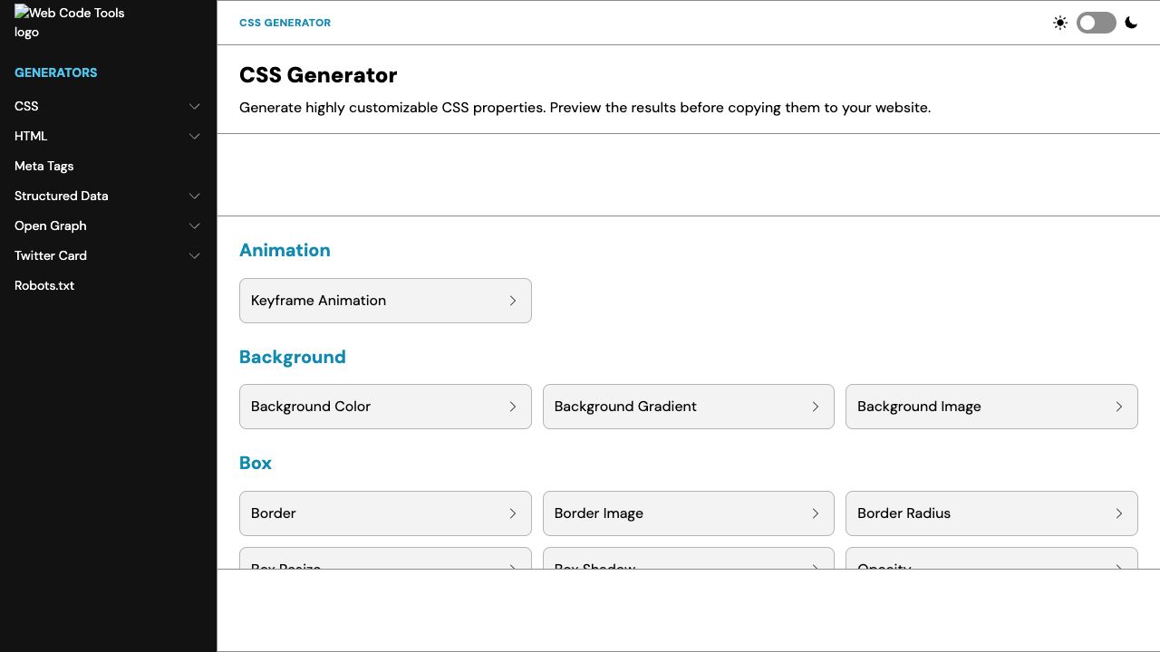 CSS Generator cover