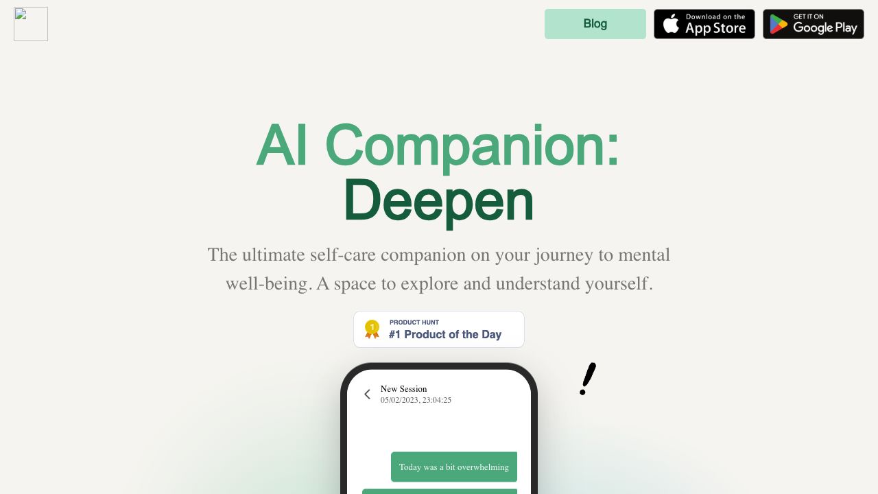 Deepen: AI Therapy & Counseling cover