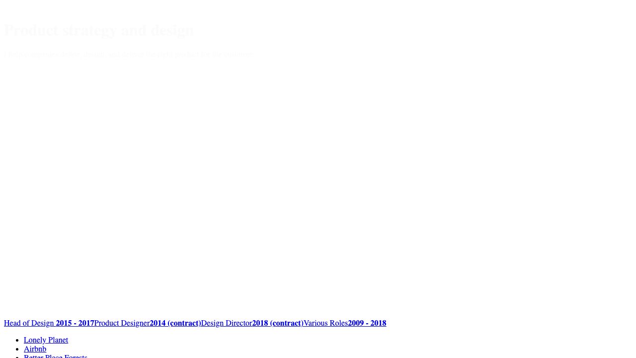 Design Director - Bradley Haynes cover