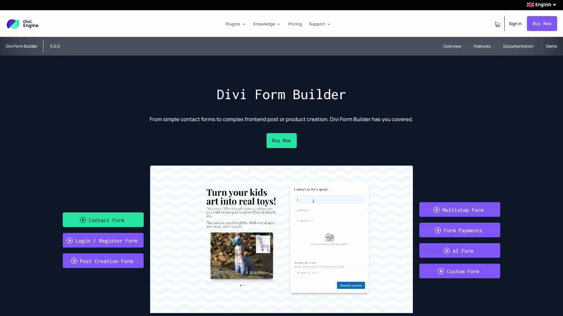 Divi Form Builder cover