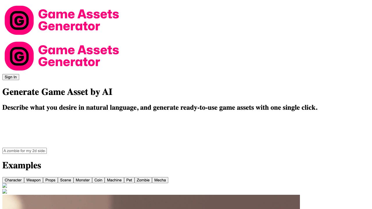 AI Game Assets Generator cover