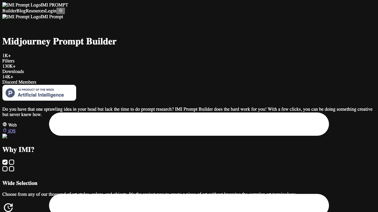 IMI Prompt Builder cover