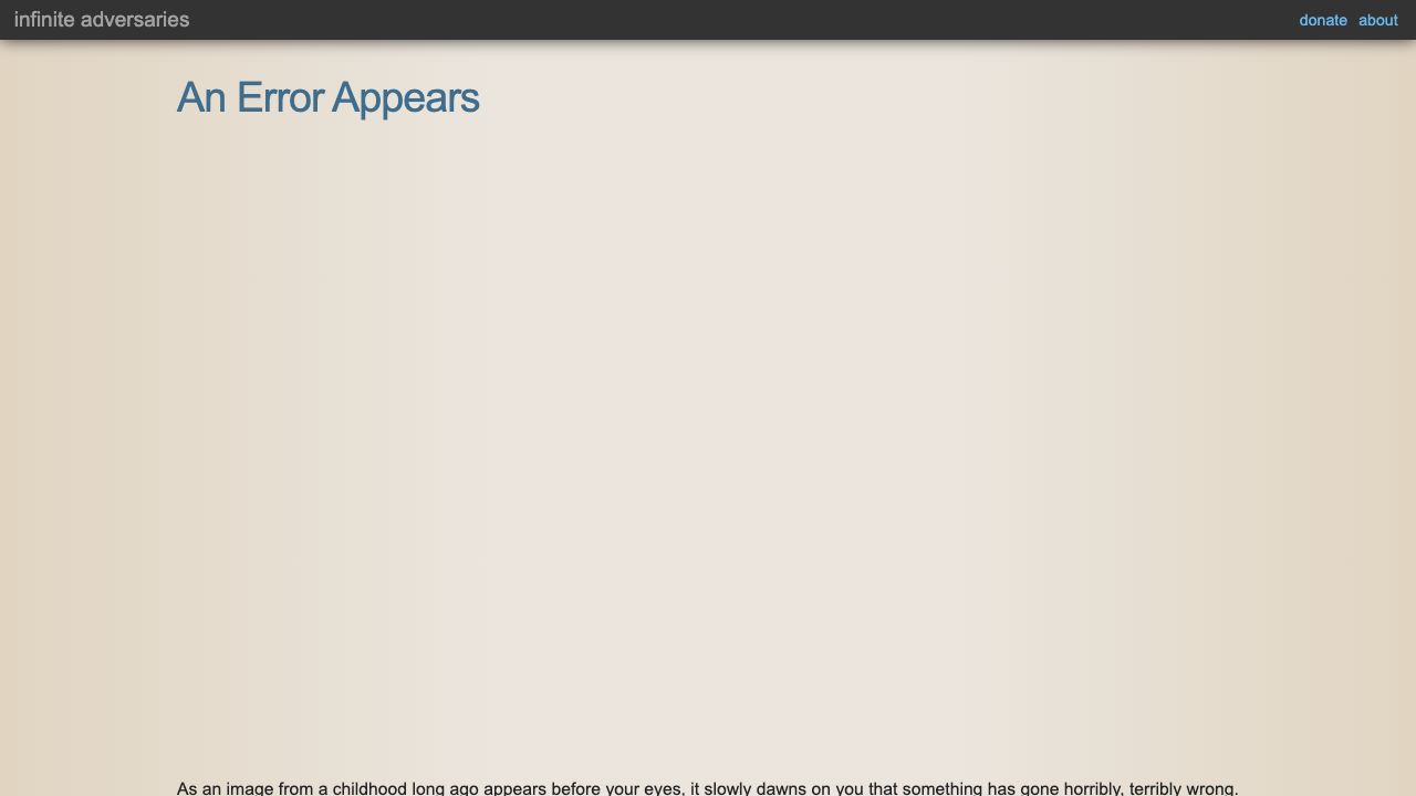 Infinite Adversaries cover