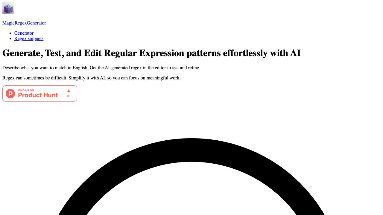 Magic Regex Generator cover