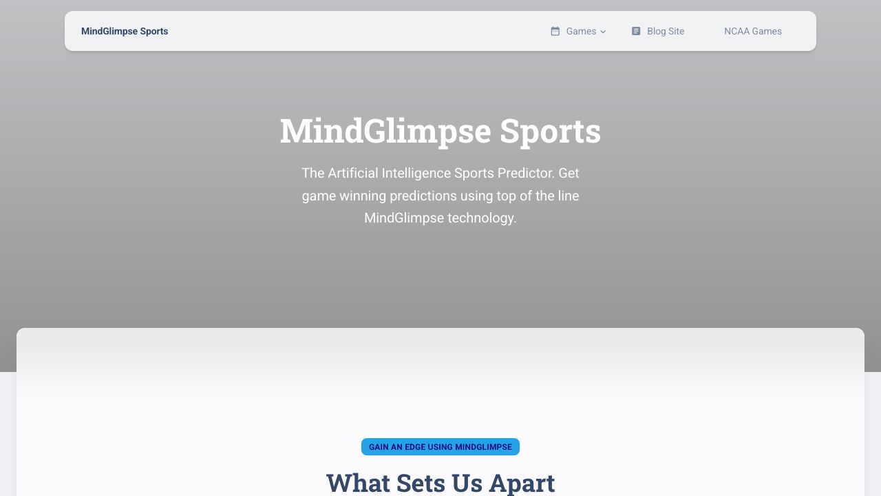 MindGlimpse Sports cover