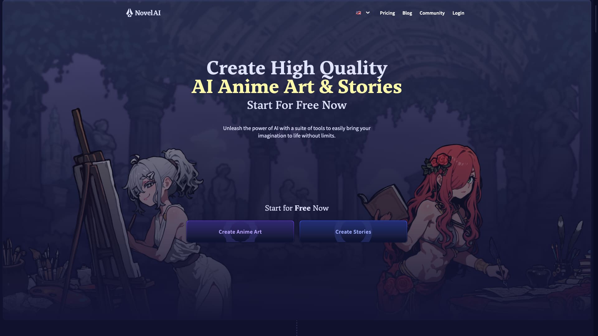 NovelAI - The AI Storyteller cover