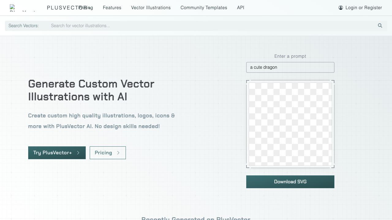 PlusVector | AI Vector Illustration Engine cover