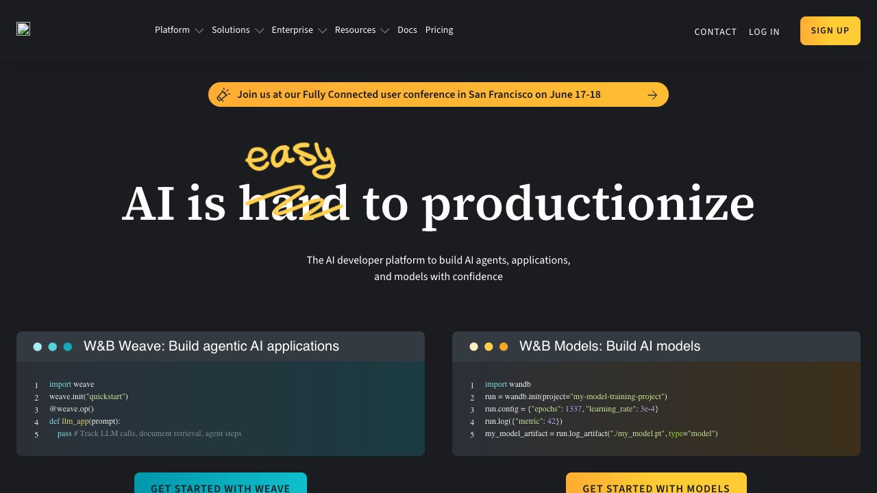 Weights & Biases cover