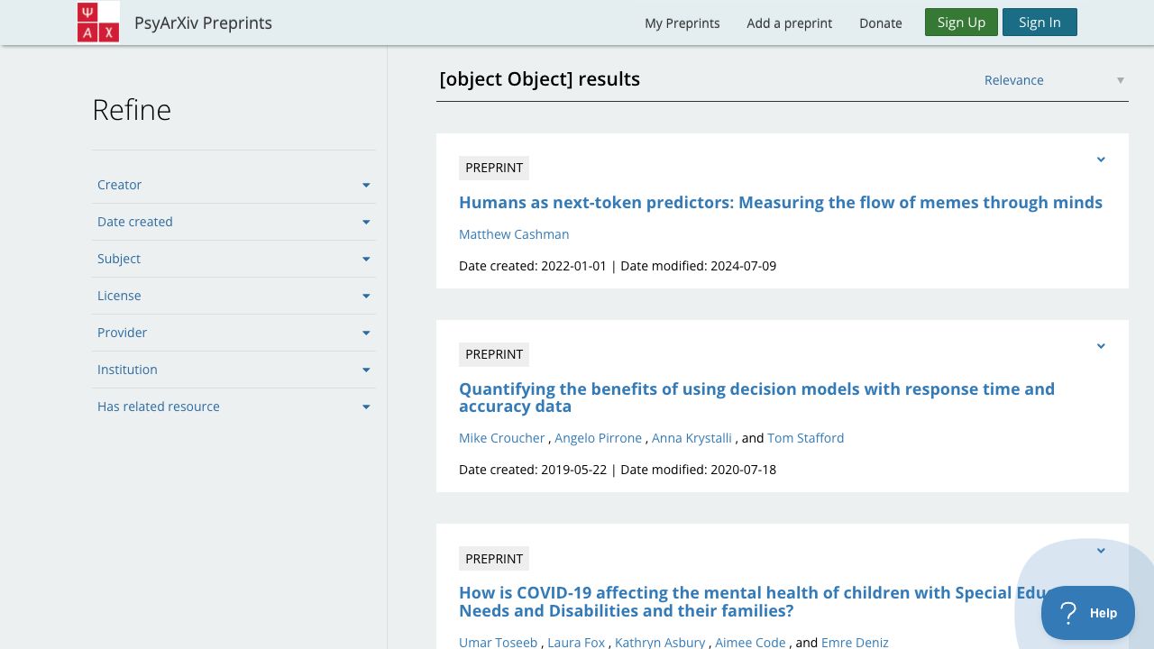 PsyArXiv—OA文献库 cover