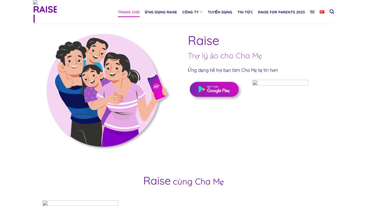 Raise | Trợ lý ảo cho cha mẹ cover