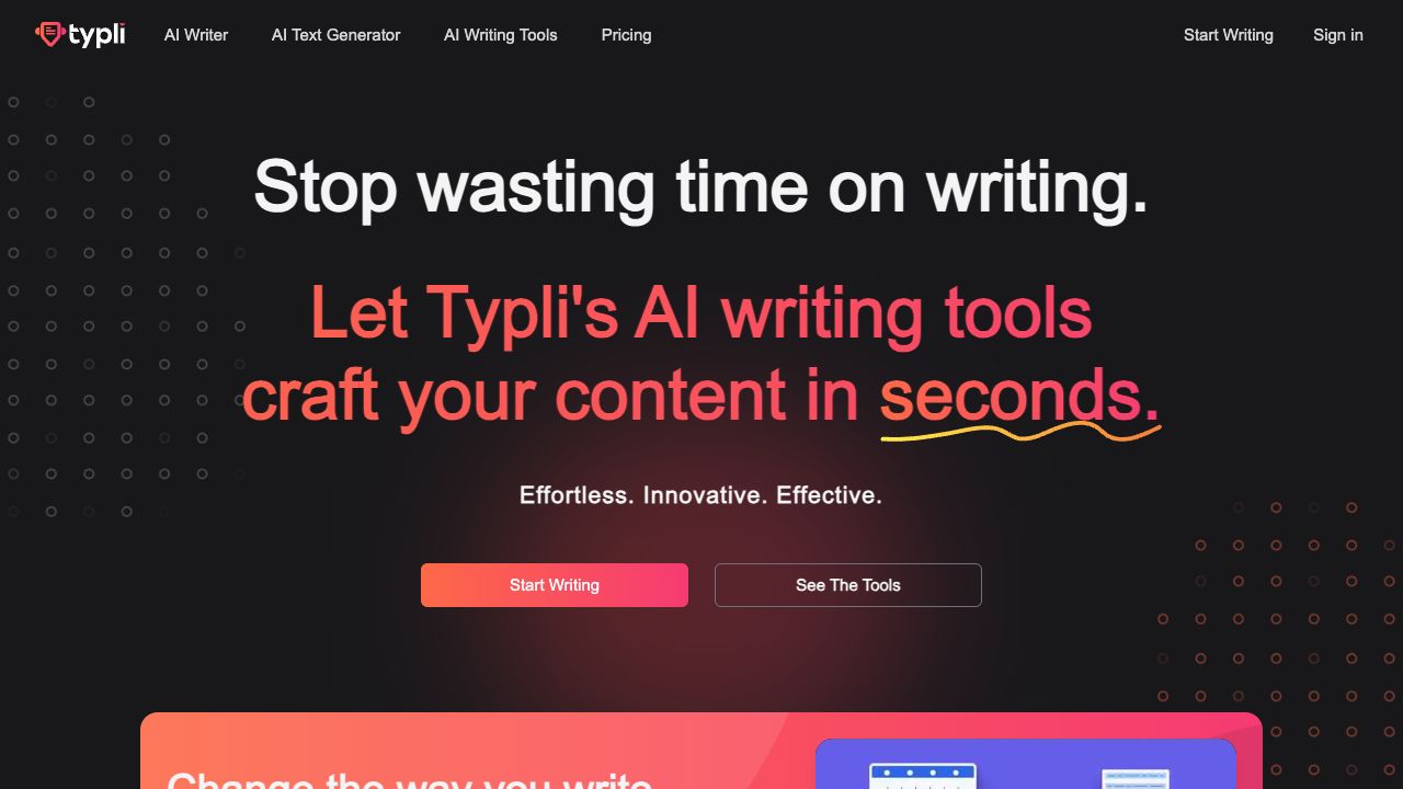 Typli.Ai - AI Writer & SEO Writing Assistant cover