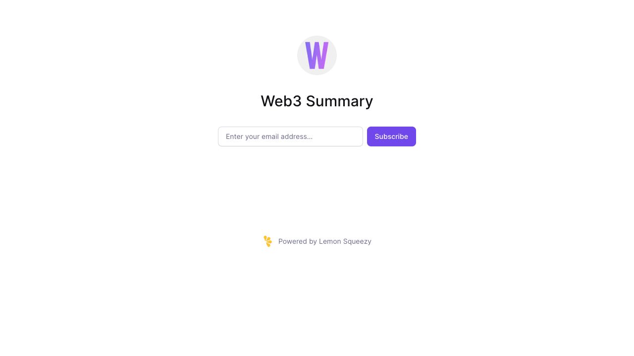 Web3 Summary cover