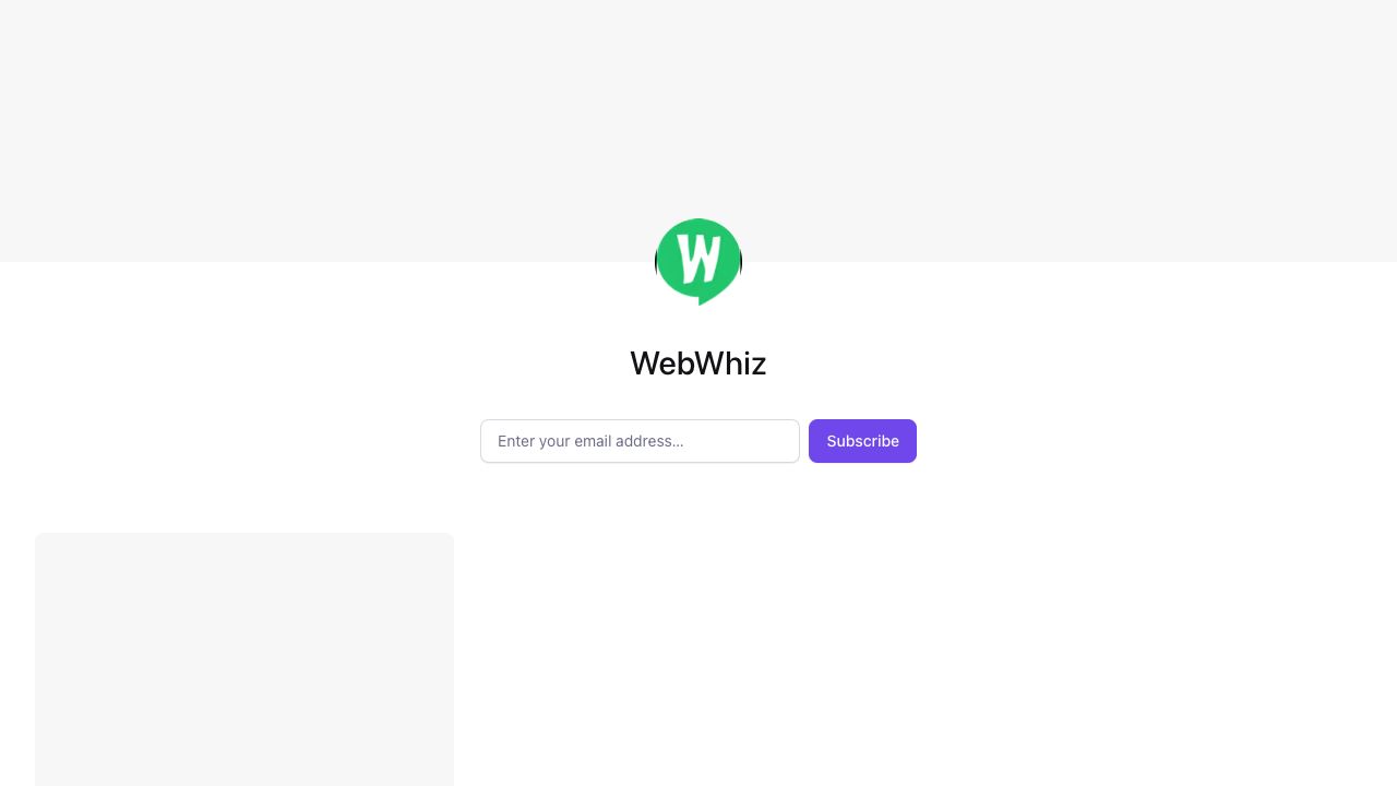 WebWhiz cover