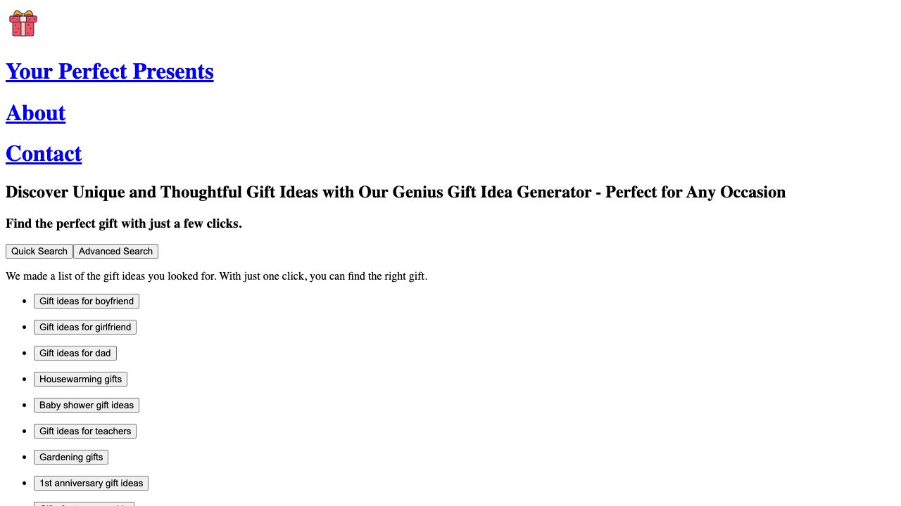 Your Perfect Presents cover